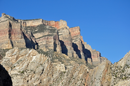 Bighorn Lake and cliffs