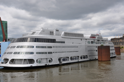 The Admiral ship is a floating casino 