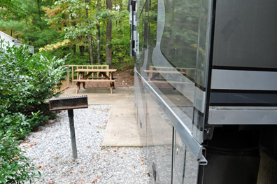 view from front of the RV