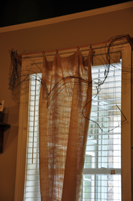 curtains in the restaurant