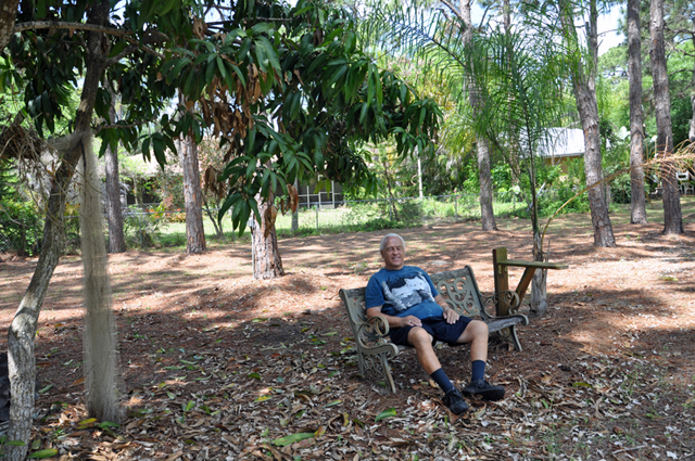 Lee relaxing 