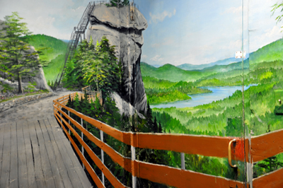 painting- walkway to the Chimney