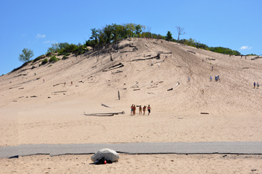 The rugged sand dune