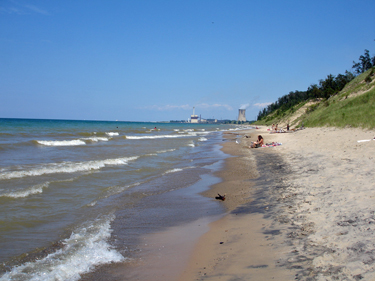 Central Beach at Lake Michigan