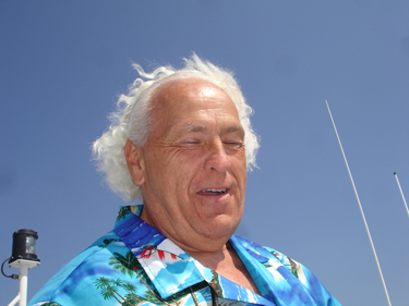 Lee's famous wildman hair-do