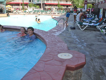 Karen and Alex in the Jacuzzi