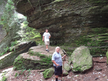 Lee Duquette and Alex at Panama Rocks
