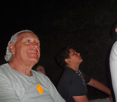 Lee Duquette and Alex in the Lockport Cave boat