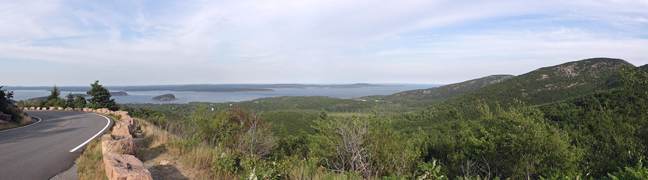 scenery on Loop Road in Acadia National Park