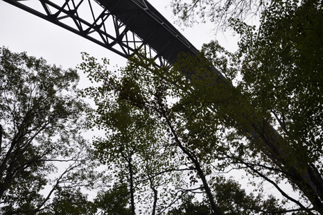 the New River Gorge Bridge and the catwalk