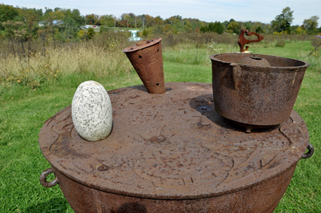 the Turtle Island Drum sculpture