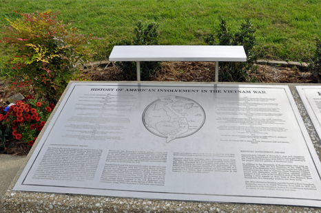 sign at Kentucky Vietnam Veterans Memorial