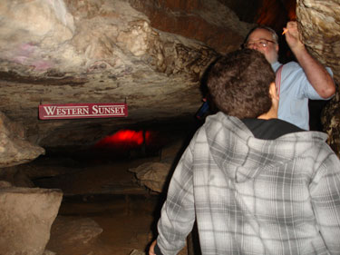 the grandson of the two RV Gypsies at the Western Sunset At Ruby Falls