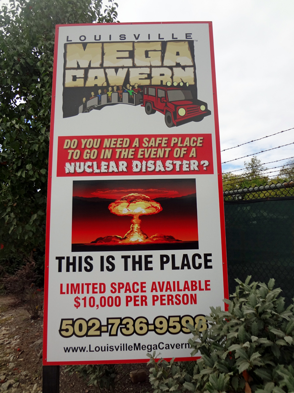 mega cavern sign