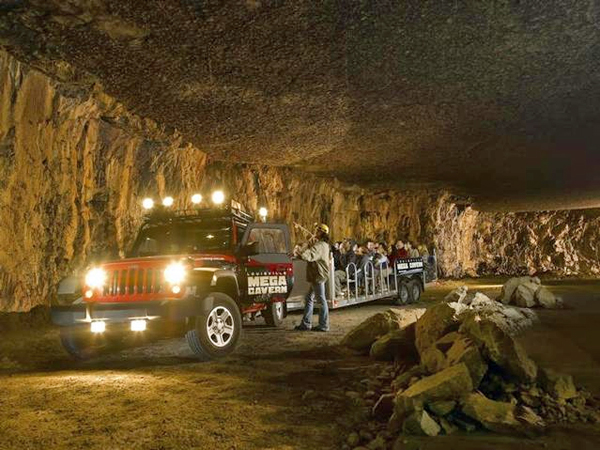 the transport truck at Mega Cavern
