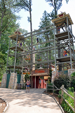 overview of the Sky Hike at Stone Maountain Park