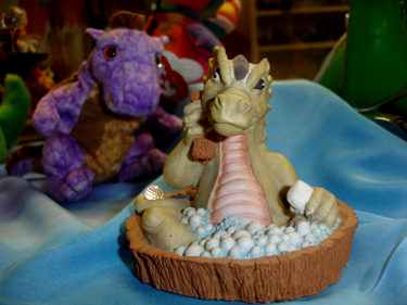 dragon in a tub