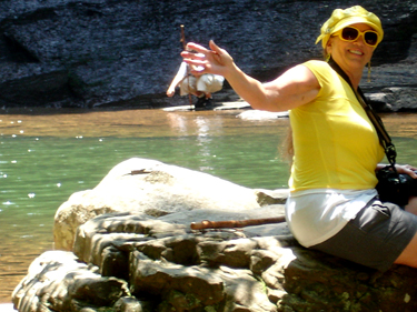 Karen Duquette at Cloudland Canyon State Park