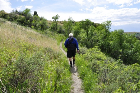 Lee Duquette on the Painted Canyon Trail Head