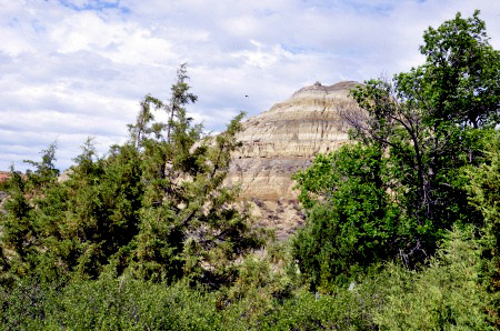 close-up of the rock formation at Painted Canyon