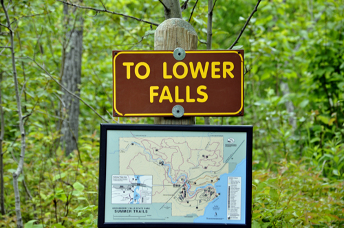 path to the Lower Falls at Gooseberry Falls State Park