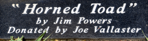sign: Horned Toad by Jim Powers