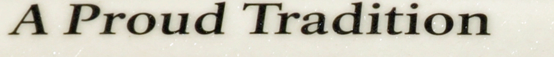 sign: a proud tradition