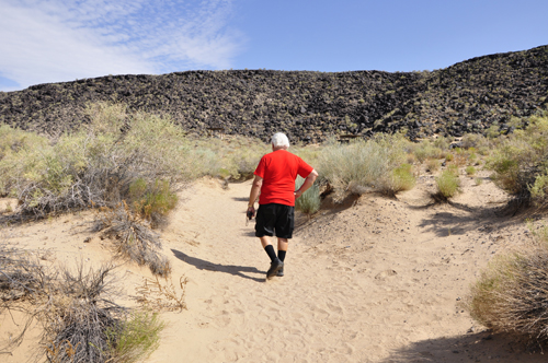 Lee Duquette on  the Cliff Base Trail