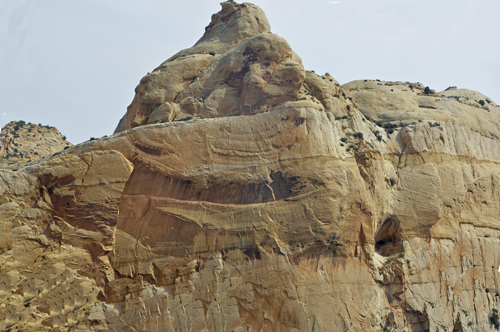 close-up of a formation