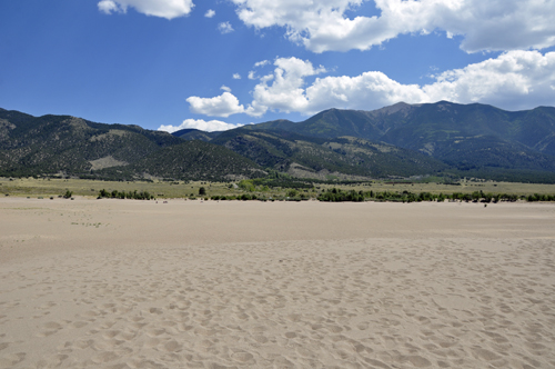 sand and lots of it