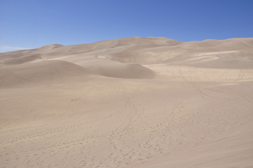 sand dunes  approaching the sand dunes at Great Sand Dunes National Park