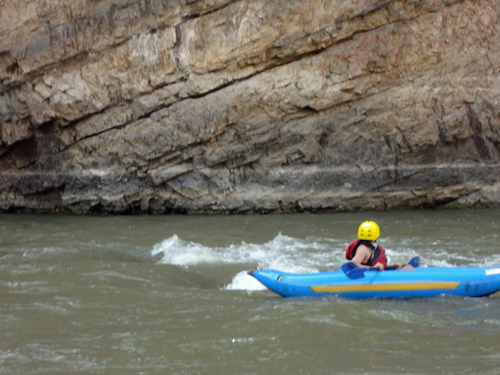 Kayakers in the colorado river