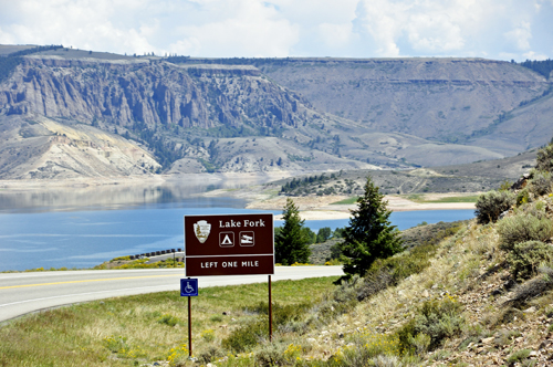 scenery around Lake Fork turn-off
