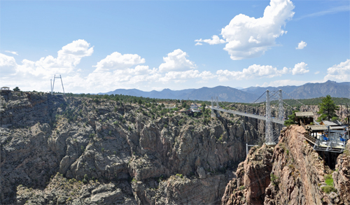 the suspension bridge