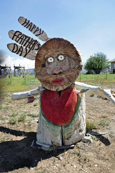 Happy Fathers Day sculpture