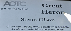sign - great heron