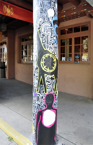 painted pole