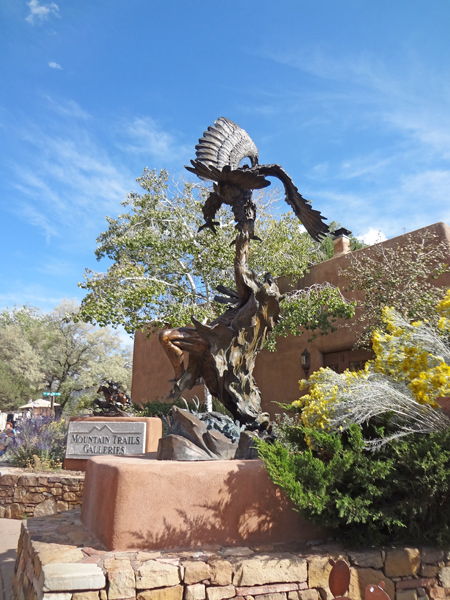sculpture in downtown Santa Fe