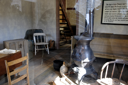 view inside Mark Twain's Father's Law Office 