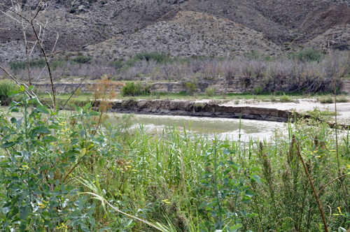 the Rio Grande at Santa Elena Canyon in Big Bend