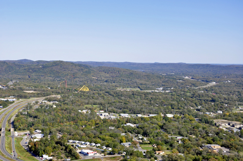 view from the Hot Springs Mountain Tower