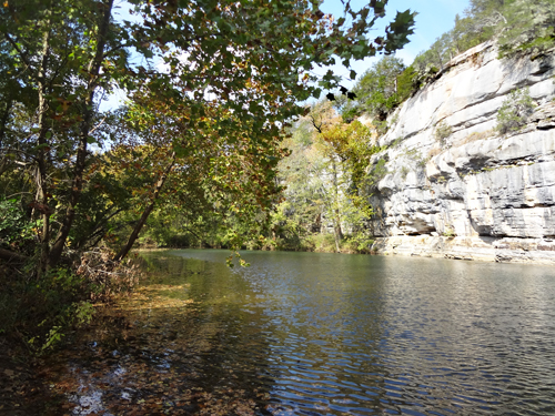 beautiful fall foliage by the Buffalo River