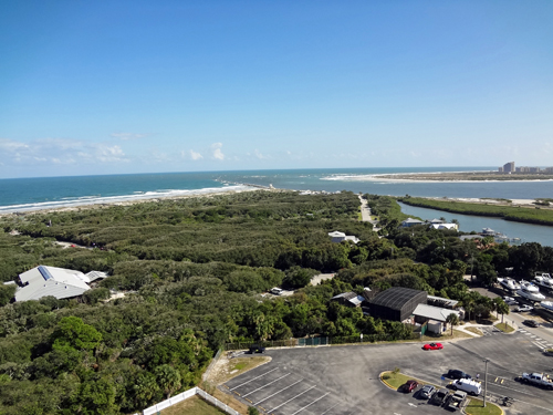 view from the top of the lighthouse