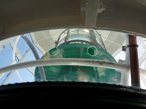 Fresnel Lens at the top of the lighthouse