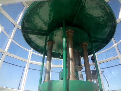 Fresnel Lens at the top of the lighthouse