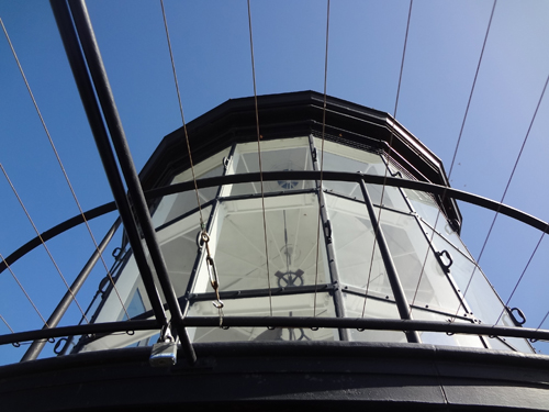 Fresnel Lens at the top of the lighthouse