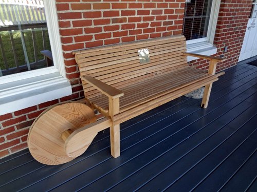 wheelbarrow bench