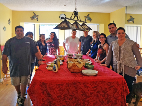 Family at Thanksgiving