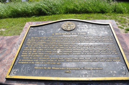 A witness in time plaque