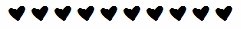 black heart divider line